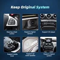 Écran tactile Android 14 sans fil CarPlay pour Mercedes Benz Classe C W204 2007-2015, autoradio multimédia Android Auto 5