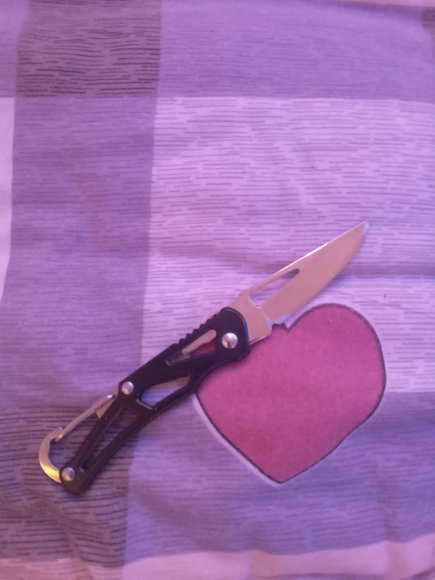 Faca de frutas dobrável de aço inoxidável, faca ao ar livre com alça antiderrapante, acessórios de cozinha, faca photo review