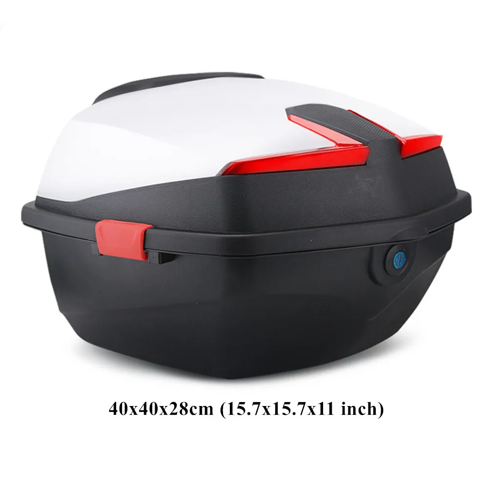 Large Scooter Trunk Motorcycle Top Case for Full Helmet Luggage Carrier Box Electric Motor