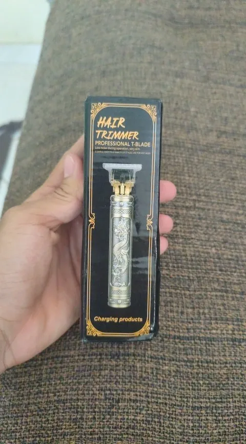 Máquina De Cortar Cabelo Para Barba Masculina Aparador Profissional barbeador acabamento Sem Fio Portátil T9 photo review