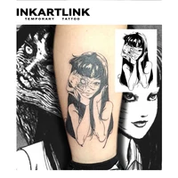 Japanese anime girls Temporary Tattoo,Lasts To 15 Days New Technology Magic Waterproof Semi Permanent Sticker. 2