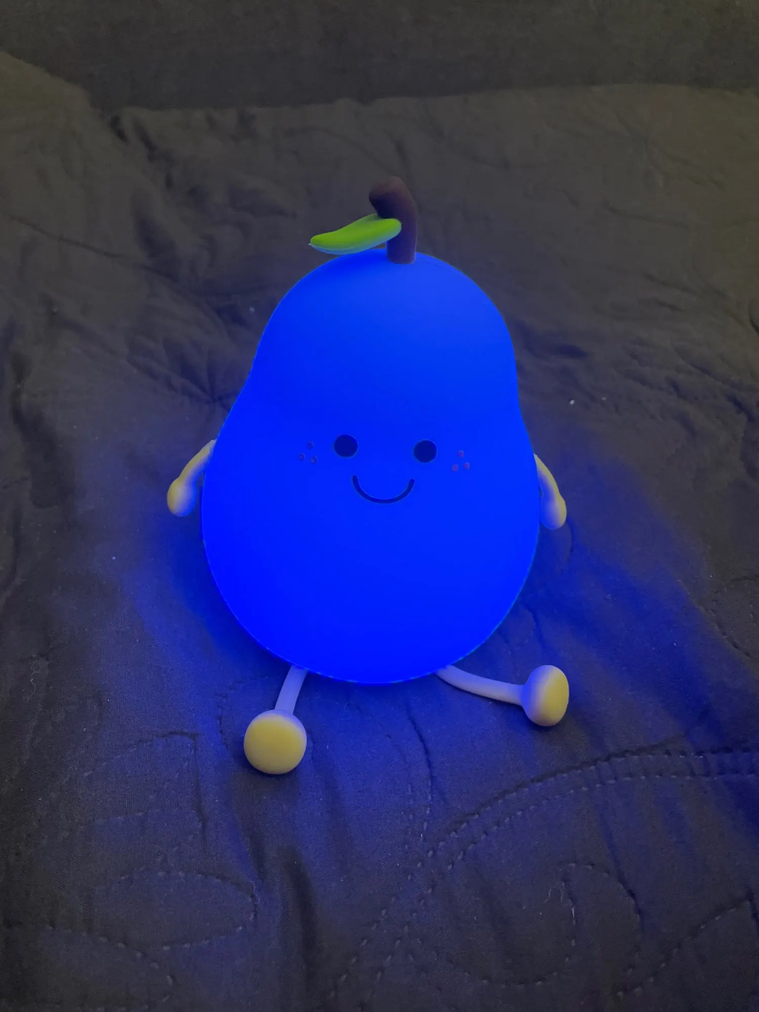 LED Pear Night Light - Soft Silicone Dimmable Nursery Lamp with 7 Colors photo review
