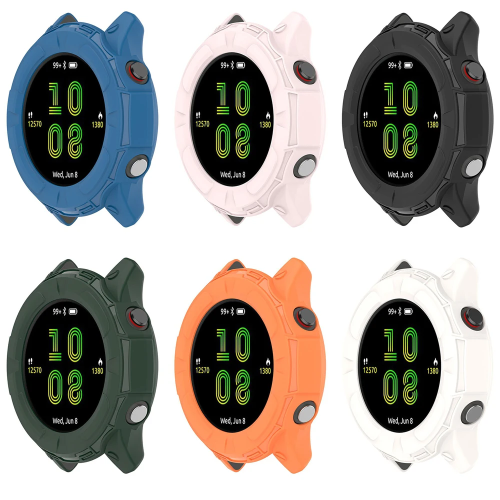 Silicone Protection Case For Garmin Forerunner 255 255S Watch Protector  Frame Cover TPU Bumper For Forerunner 955 955 Solar Case