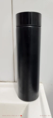 Garrafa Térmica Em Aço Inox Com Termômetro Digital 500ml Led photo review