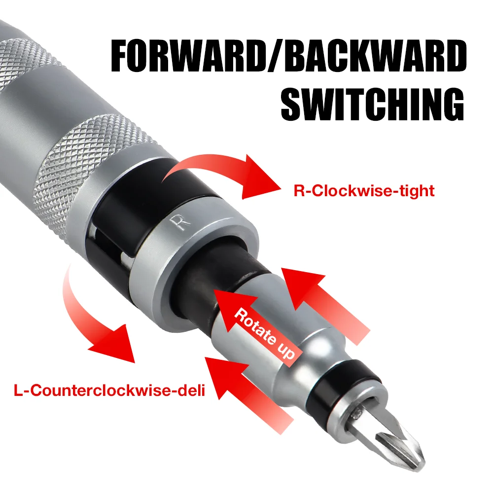7/13 Pcs CR-V Manual Impact Screwdriver, Portable Reversible Impact Driver, Household Cordless Screwdriver Kit Hand Repair Tools 4