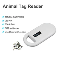 Pet Microchip Scanner Handheld Animal Chip Reader Portable RFID Reader Supports for ISO 11784/11785 FDX-B and ID64 EMID 2