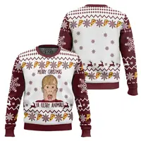 Home alone Christmas Ugly Sweater Funny Holiday Plus Size Pullover Xmas Party Costume Family Kids Christmas Sweater Gift 2026 3