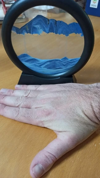 Ocean Motion, 3D Sand Art in Glass - Mesmerizing Home & Office Decor photo review