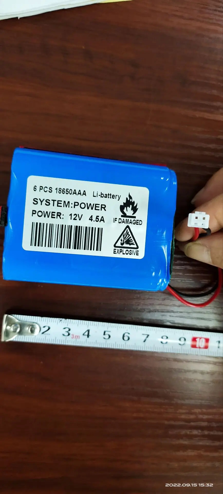 18650 Blue Battery