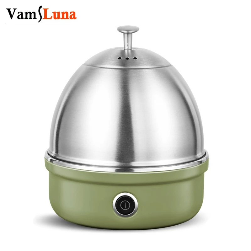Full Stainless Steel Electric Egg Cooker With Auto Shut Off Up To 7 Eggs, For Soft, Medium, Hard Boiled, Poached, Custard