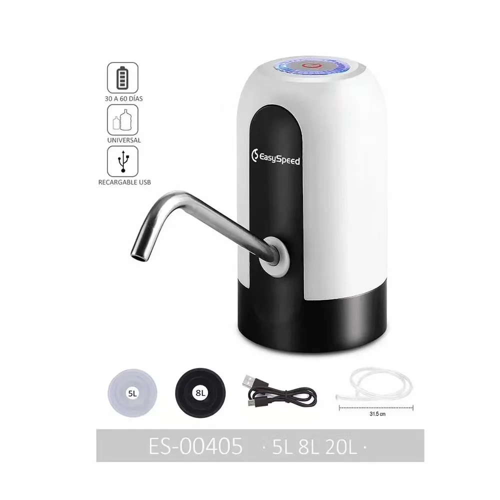 TV Dispensador de agua con bomba universal para botella o lata 5 L 8 L 10 L  2,5 L antigoteo adaptable manual Sincero Electrónica