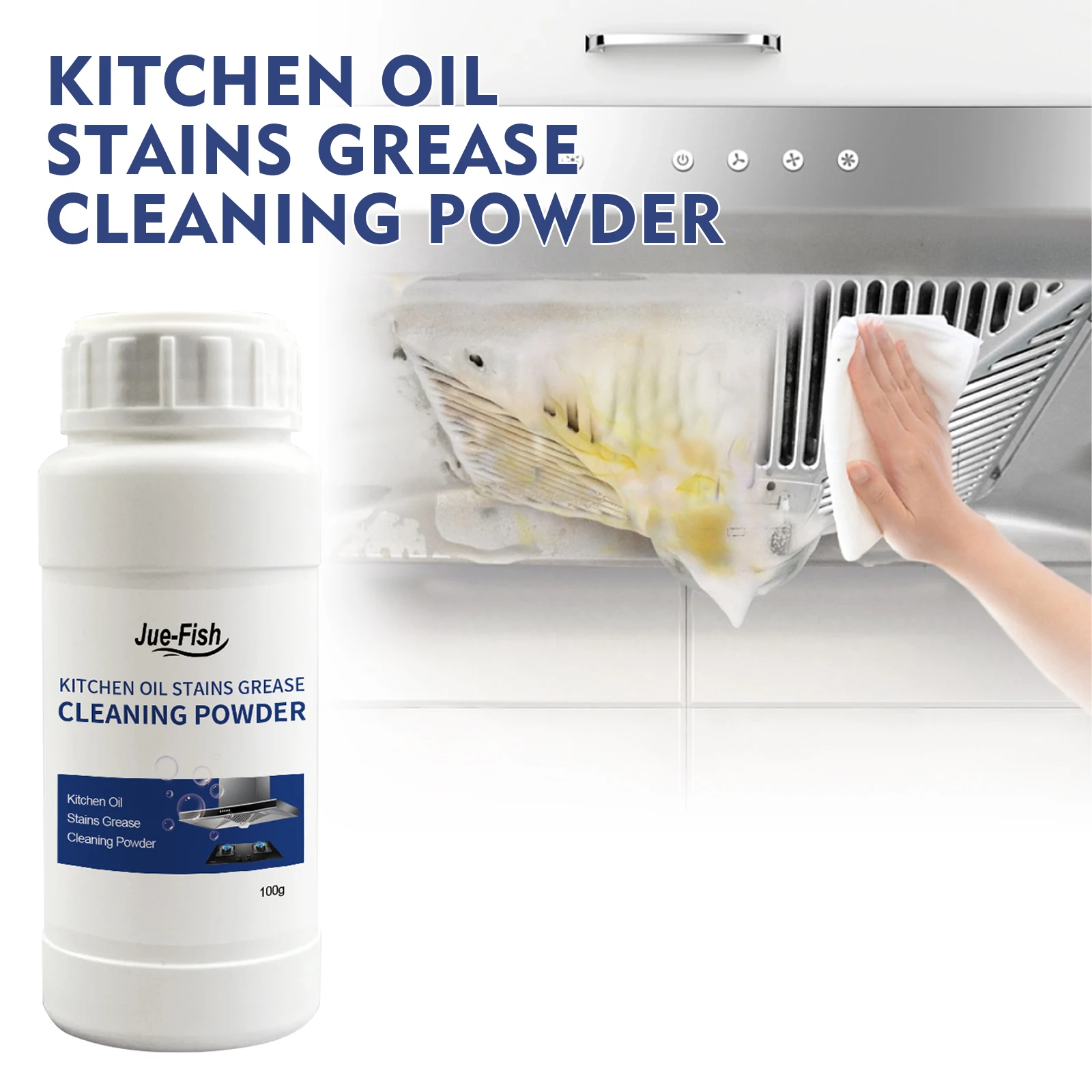 Kitchen Oil Stains Grease Cleaning Powder Deep Clean Descaling
