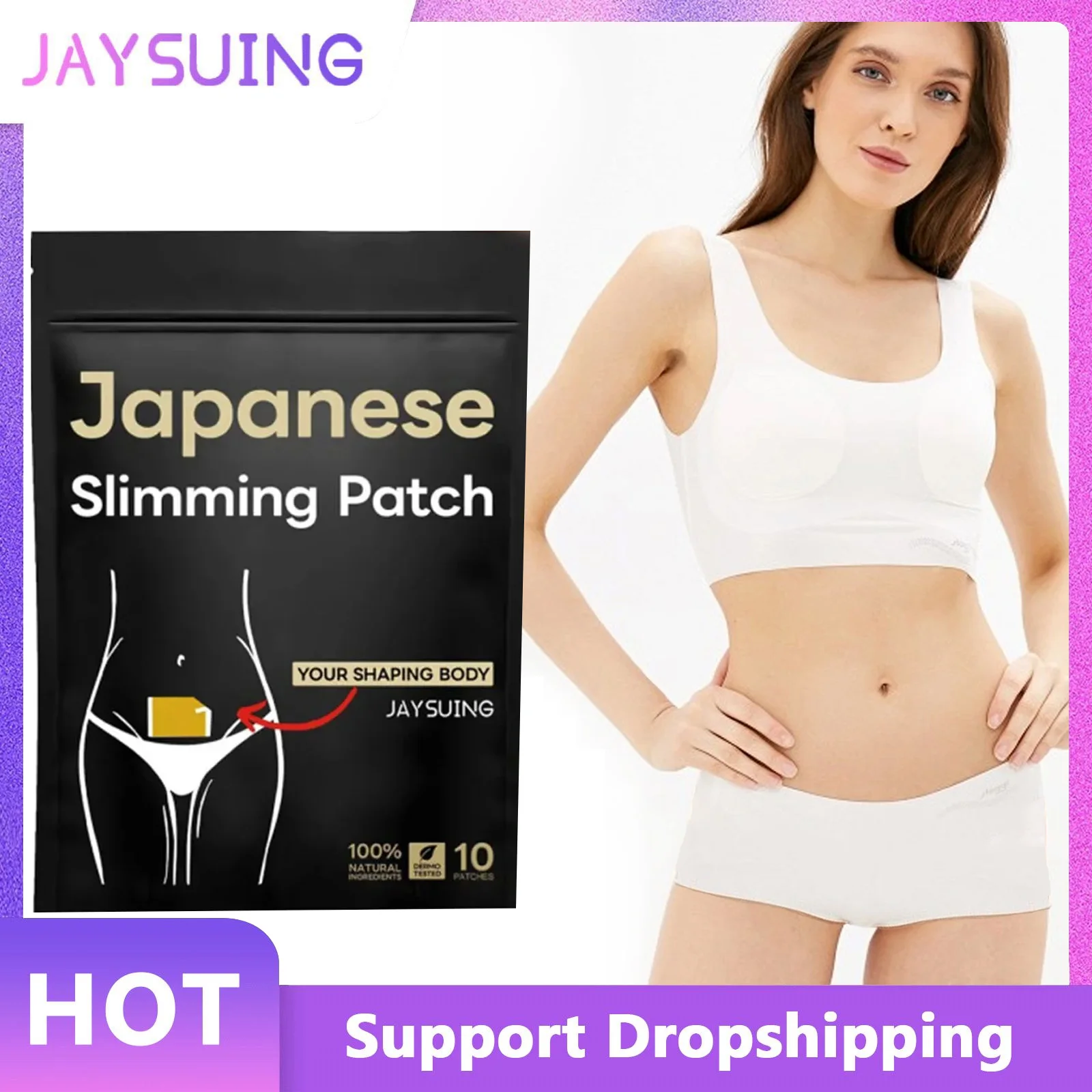 

S-limming Patch F-at Burning Anti Cellulitis Thin Arm Legs Abdominal Firming Belly Lose W-eight Tightens Skin Body Shaping Patch