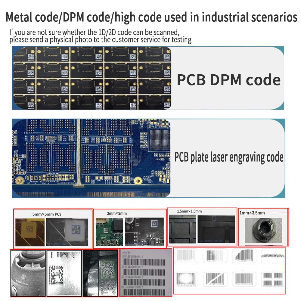 Barcode Scanner Embedded Module Reader 1D/2D/DPM CODE USB/TTL UART/RS232/RS485 Fixed Mounted QR Code Engine