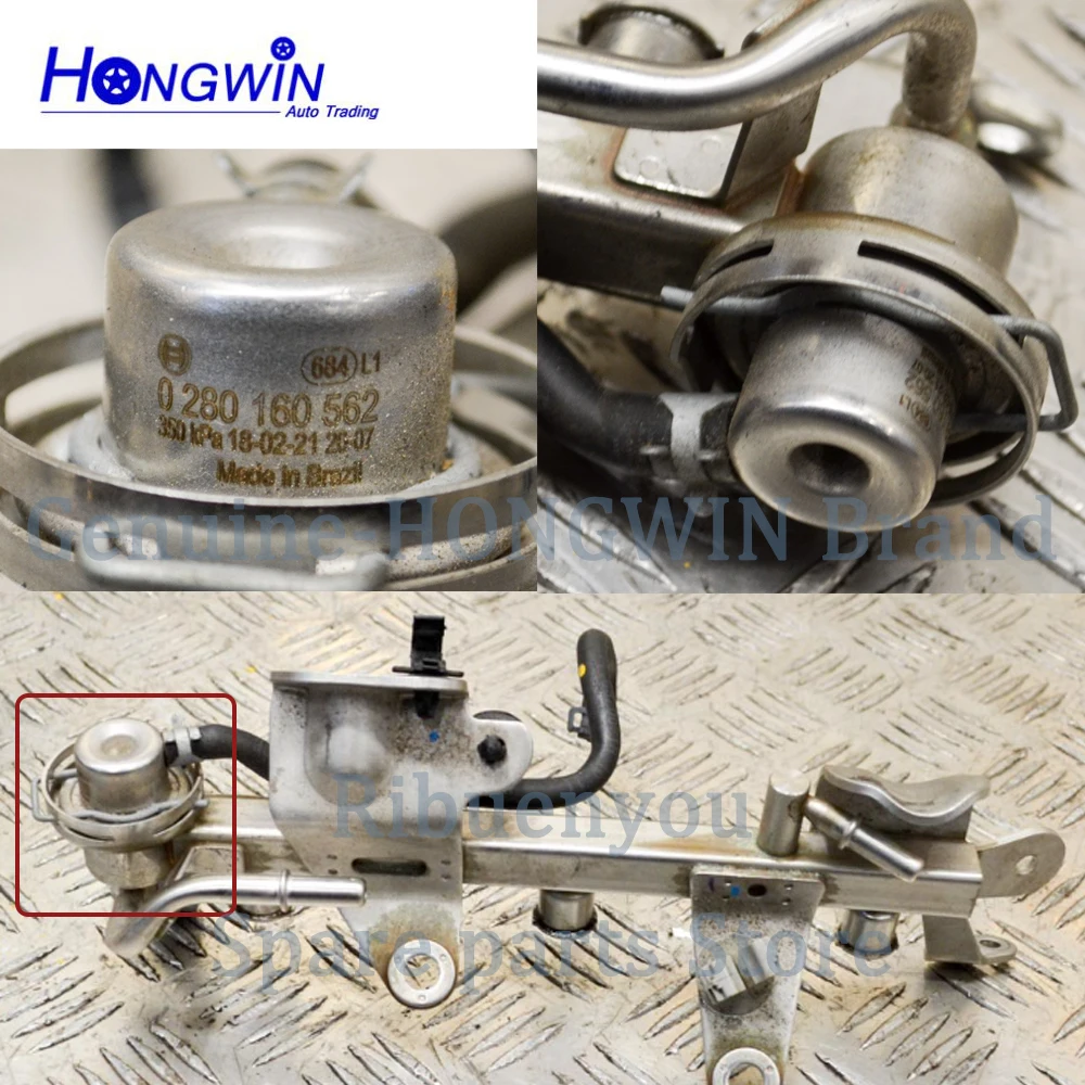 Fuel pressure regulator 9.0mm fuel pressure regulator for BMW Audi VW Frod MercedesBenz Ssangyong Seat Skoda 0280160557 0280160597 0280160575 0000781889