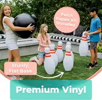 Giant Inflatable Bowling Set Toy Outdoor and Indoor Family Lawn Yard Games Parent Child Interactive Game 1