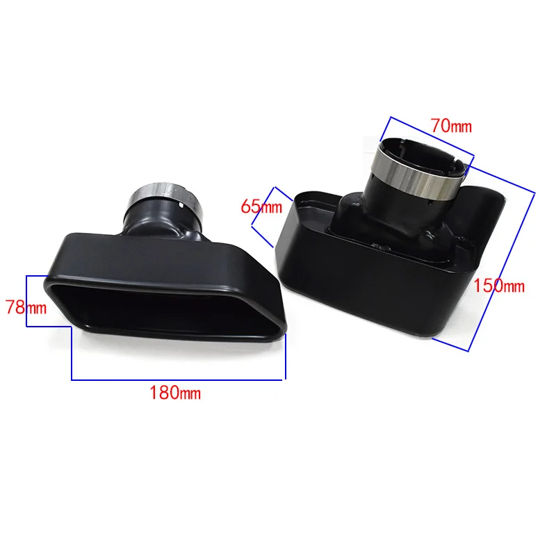 Car Exhaust Tips For BMW F10 F11 F12 F13 535i 535d 640i 640d 550i 650i Square Muffler Tip Nozzle Exhaust System Tailpipe exhaust muffler tip
