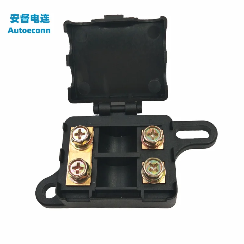 AMI MIDI Distribution Block Fuse Holder 2 Circuit 2way Bolt Automobile Fuse Box Base Holder