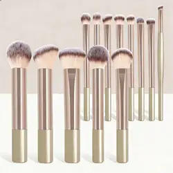 Ultimate 17 - Piece Professional Makeup Brush Set with Powder Puff (13 Pcs)