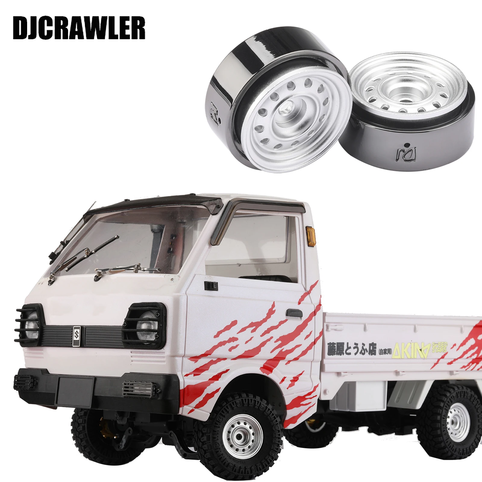 Dj 1 Pollice Cnc Metal Weight Clamp Bead Lock Ruote Rotonde Vintage Per 1/16 Mn D90 Defender Wpl D12 G500 Rc Parti Di Aggiornamento Per Auto