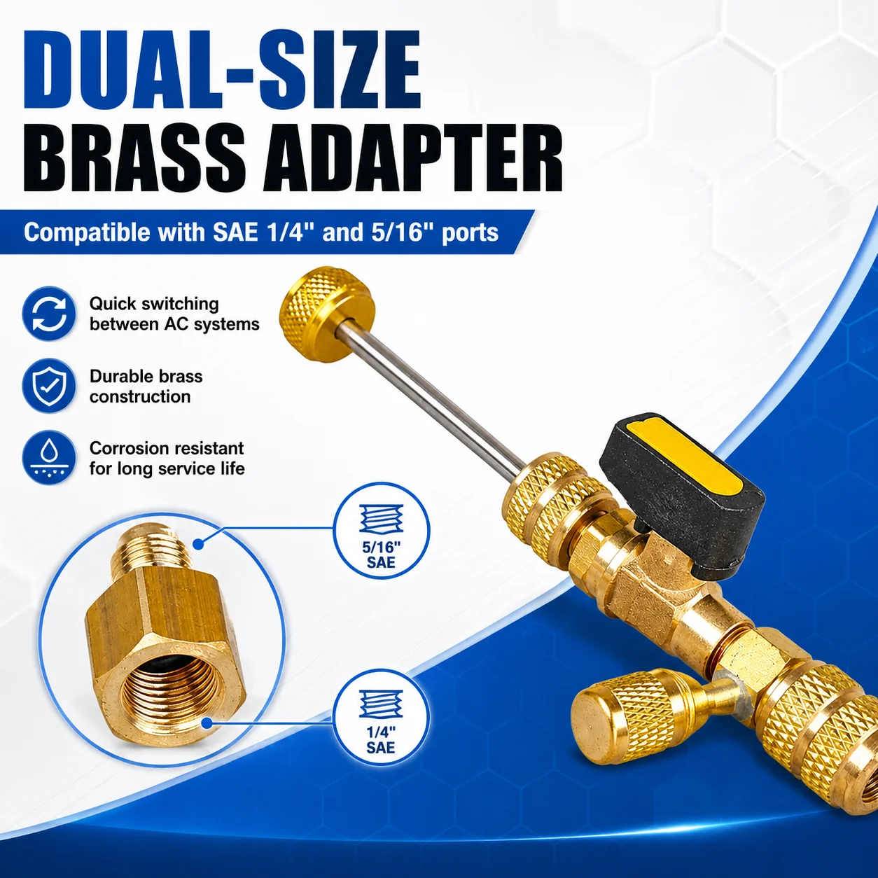 Dual-Port Valve Core Remover & Installer Tool Kit