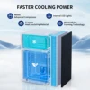 ICYGLEE Mini Fridge with Freezer 3.2 Cu.Ft Mini Refrigerator Dorm Fridge with 2 Door For Bedroom Apartment Office Cooling Drink 5