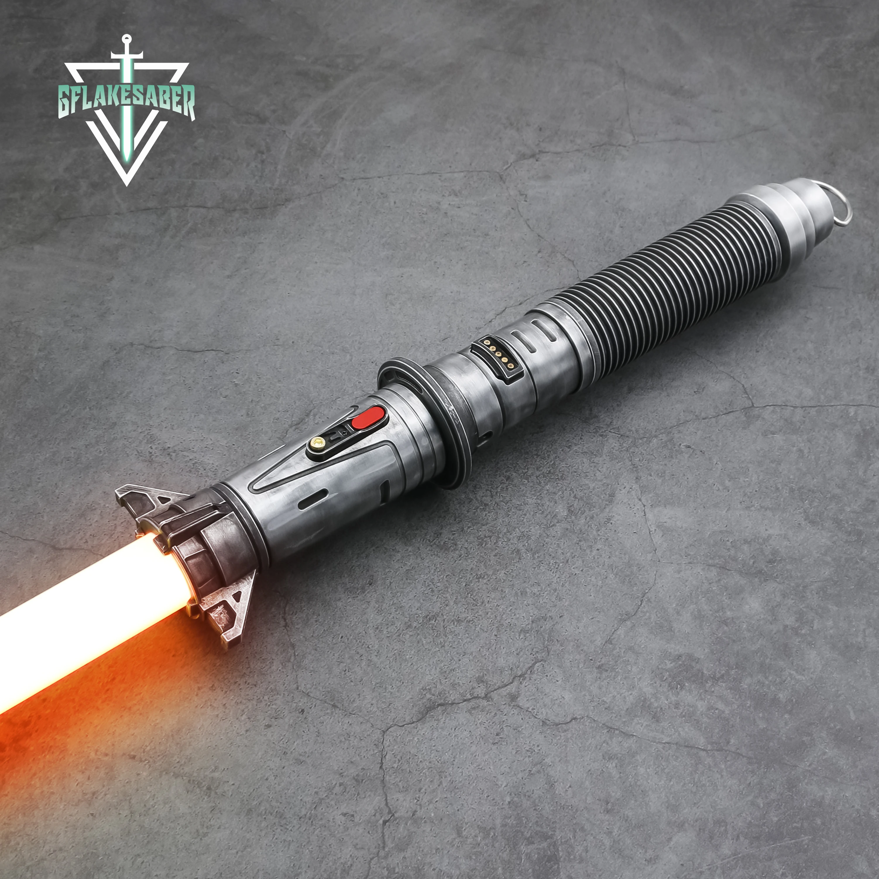 Txqsaber Baylan Skoll Replica Spada Laser Neo Pixel Weathered Hilt Jedi Combattimento Spada Laser Smooth Swing Light Sword Cosplay Toy