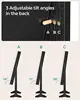 Freestanding jewelry cabinet with full-length mirror. Lockable storage with 2 cosmetic organizers 4