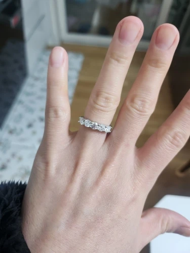 Sparkl365 Moissanite™ 5-ÉTOILES Five Stone Ring [18K Gold over Silver S925]