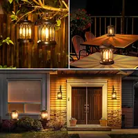 Solar Lantern Outdoor Lights, Upgraded Bright Solar Lanterns Outdoor Waterproof, Hanging Solar Powered Lantern Over 12Hrs Lights 6