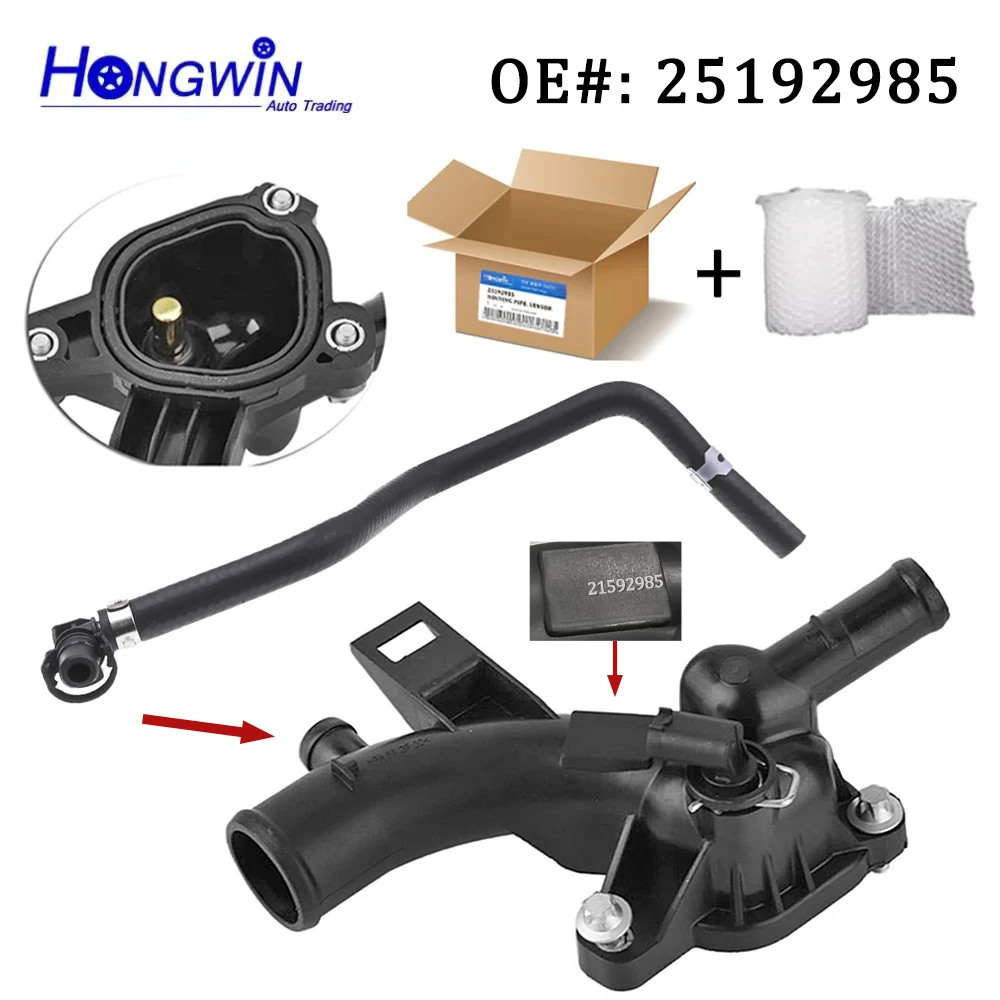 Water Connector Housing Coolant Sensor for Opel Astra J 1.4 A14XE P10 GTC Adam M13 Corsa D S07 E X15 Meriva B 25192985 55562048
