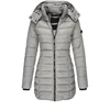 Winter Thicken Warm Women Parkas Solid Color Zippers Coats Long Sleeve Padded Puff Jacket Mid-Length Slim Female Hoodie Parkas 4