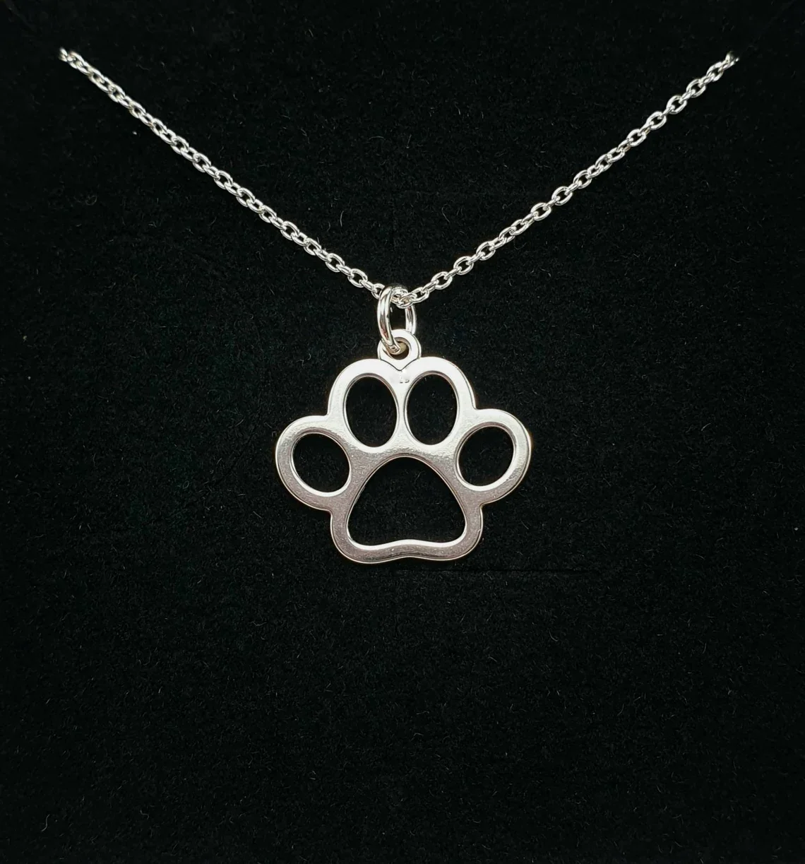 Pfote Druck Halskette Dainty Tatzen Anhänger Geschenk für Hund Mom Katze Liebhaber Tierarzt Dogsitter Welpen Haustier Verlust Memorial Schmuck