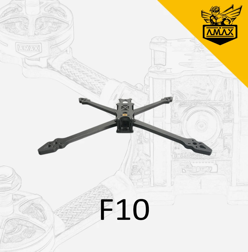 F10 10inch Carbon Frame 8mm Arm Durable High Quality FPV Long - Main Image