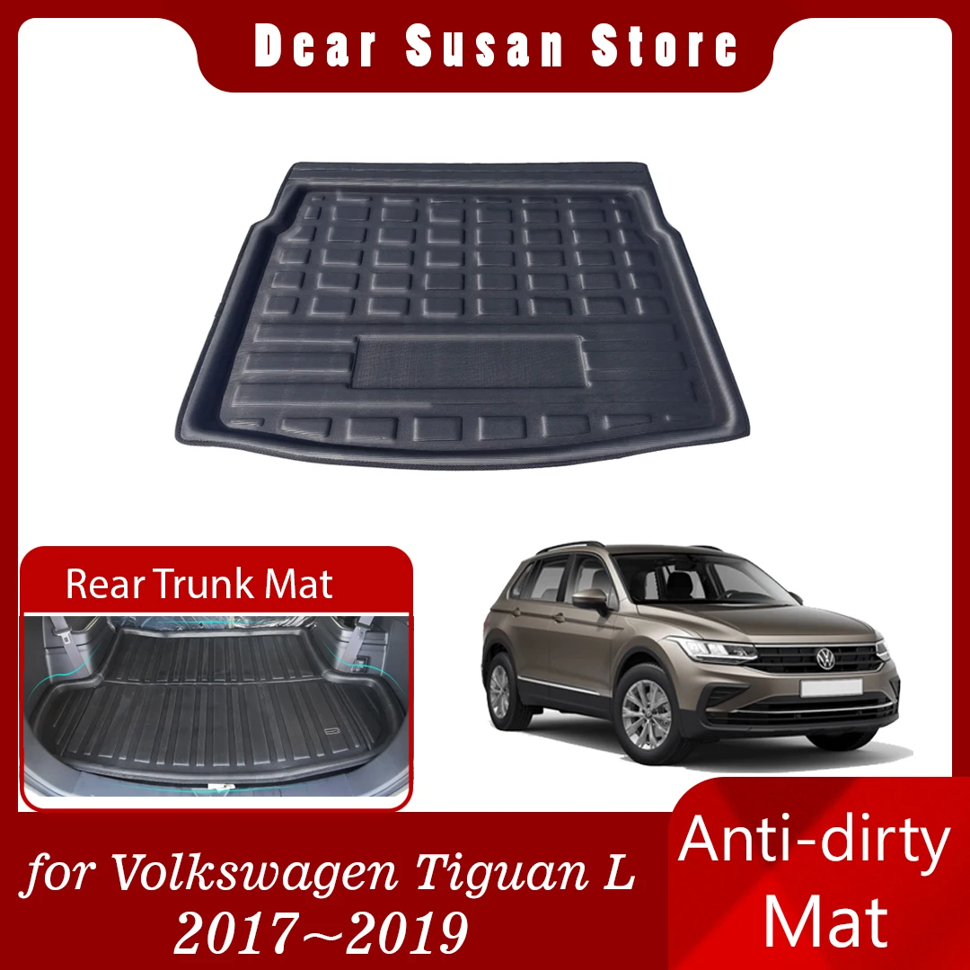 for Volkswagen VW Tiguan MK2 L AD 2017~2023 2020 2021 Car Boot Liner Cargo  Rear Trunk Mat Luggage FLoor Carpet Tray Waterproof - AliExpress