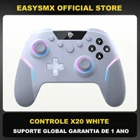 EasySMX X20 Wireless Gamepad Enhanced Controller Compatible with PC/NS/TV/Phone/Laptop, Hall Micro Triggers Joystick RGB Effect