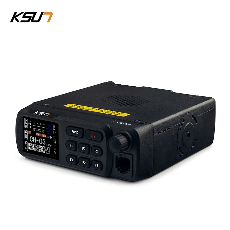 CB Radio 26-27mhz Mini Mobile Car Amateur Radio Station Transceiver Shortwave With AM/FM 40 Channel Handheld Mic KSUT CB-100