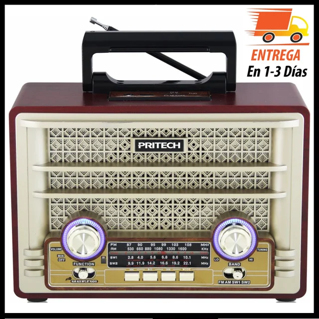 Compre Altavoz Retro De Radio Bluetooth Con Sonido Grande, Radio Portátil  Am/fm/sw Con Luz Solar, Disco Rgb Para Fiesta y Altavoz Bluetooth de China  por 12.8 USD