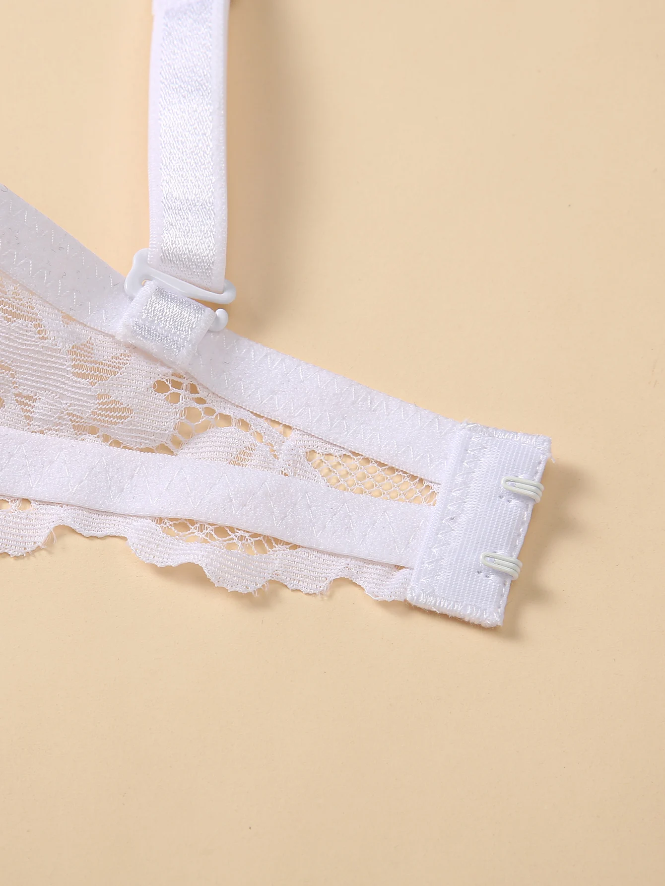 Women's sexy lace bra thin half cup straps removable backless strapless bra with underwire push-up support underwear 5