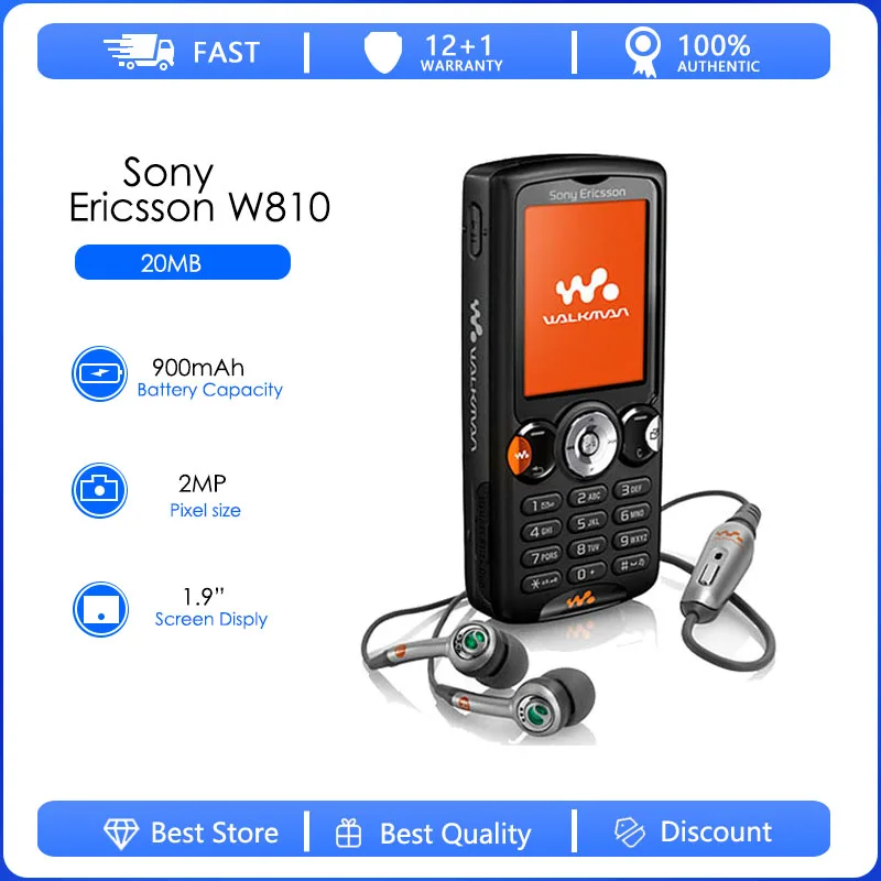 SonyEricssonW810reacondicionadotelfonoOriginalW81020MP