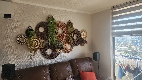 Handwoven Hanging Wall Vegetable Fruit Basket Organizer Container Decor for Kitchen Garden Mount Wall Plant Flower Onion Storage photo review
