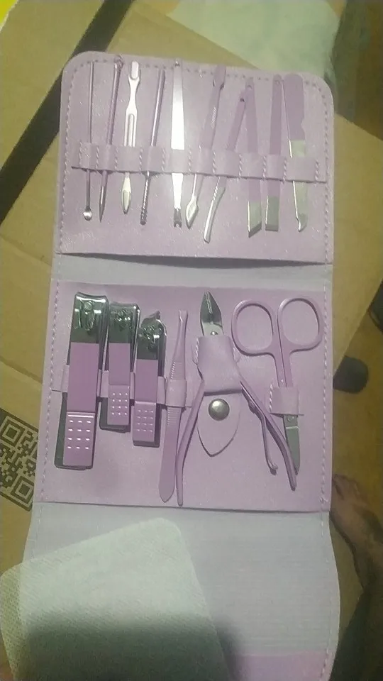 Kit c/ 16 Pçs Cortador De Unhas Conjunto De Ferramentas Em Aço Inoxidável Com Bolsa Dobrável - Neverdie Store photo review