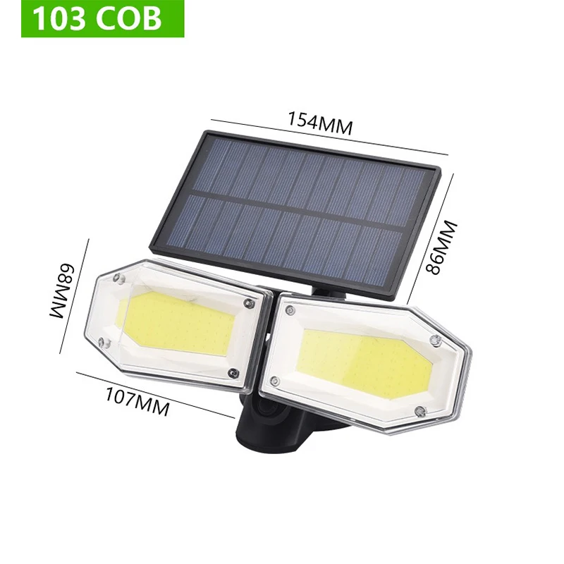 LED Solar Outdoor Light 2 Head Rotatable Motion Sensor 56/78 LED Lamp 3 Modes Lighting for Exterior Wall,Fence or Garden solar pathway lights Solar Lamps