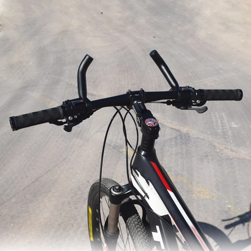 1 Pair MTB Bicycle Handlebar Aluminum Alloy Handle Bar Ends Bike Grips Lengthen Rest Handlebar End Bike Accessories XA358Q