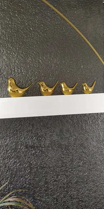 Golden Wings, Nordic Ceramic Bird Figurine - Elegant Home Décor Accent & Jewelry Holder photo review