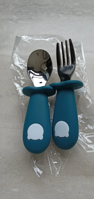 Cartoon Baby Tableware Set - Stainless Steel Cutlery for Toddlers and Kids photo review