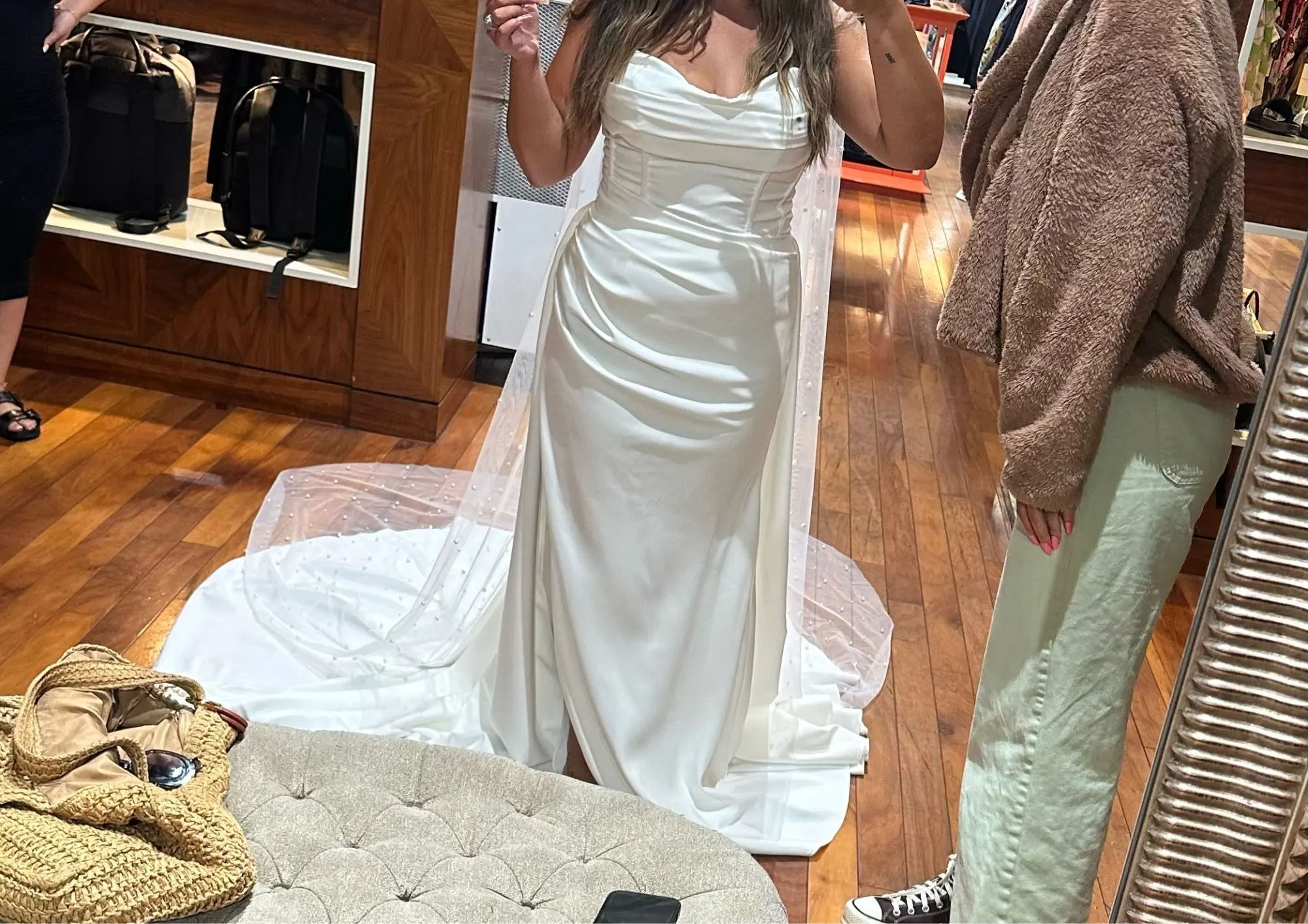 Corset trumpet wedding dress photo review