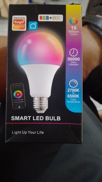 Tuya E27 Led Lamp App Control Bluetooth /WiFi Led Light Bulbs 15W RGB CW WW Smart Bulb Works With Amazon Alexa Google Assistant photo review