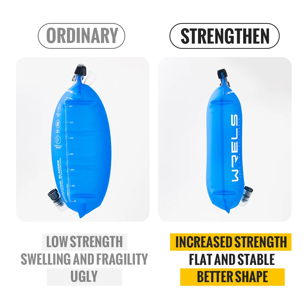 WRELS Sports Water Bladder Hydration Pack Storage Bag BPA Free Portable Food Grade Outdoor Drinking Camping Water Bag 3