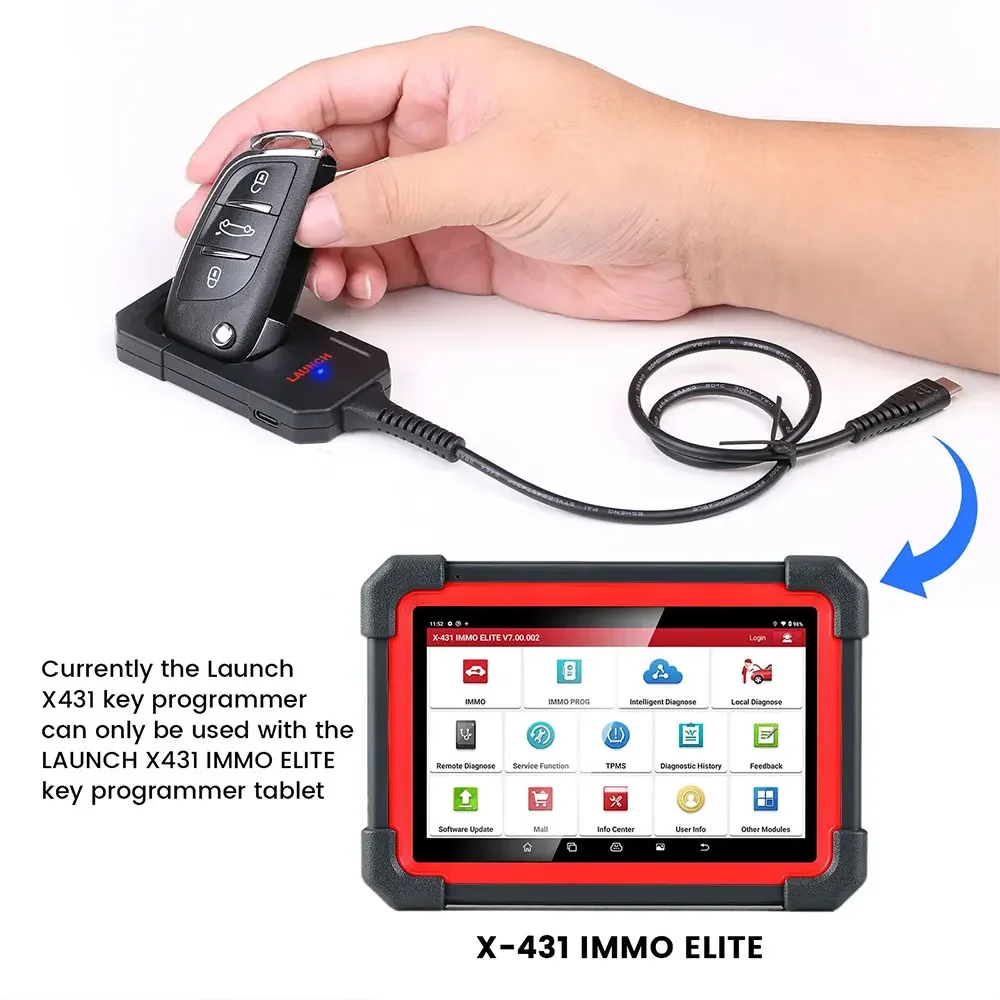 Key Programmer LAUNCH X431 Key Programmer x 4 Keys Set IMMO Programming Tools work with X431 PAD V/ IMMO ELITE/IMMO PLUS /PROG 3 4 key set